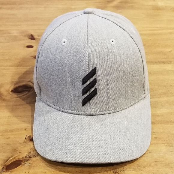 adidas Other - Adidas Hat Cap Snapback Gray Black 3 Stripe One Size Adjustable
